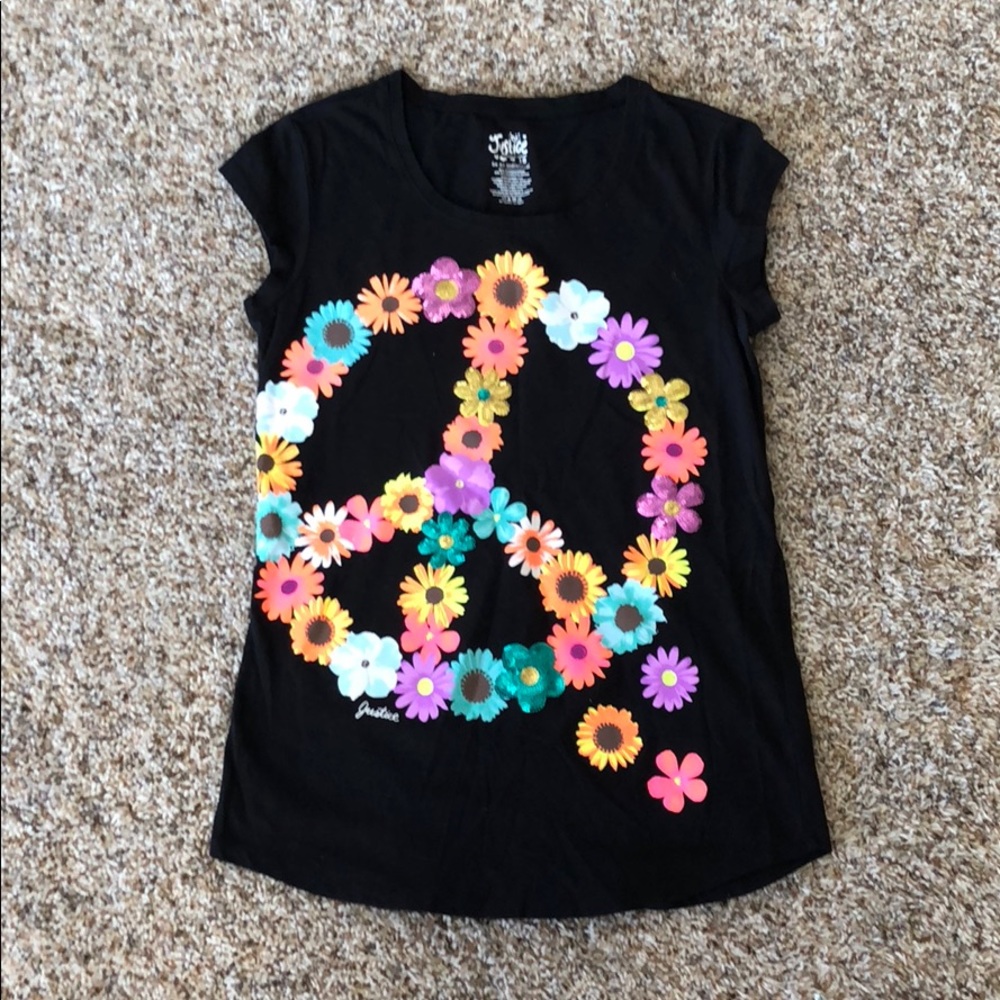 Justice black shirt